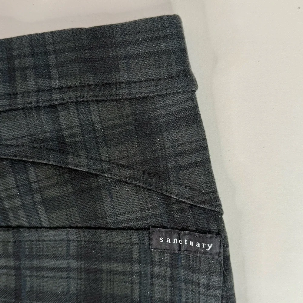ANTHRO x SANCTUARY 25” waist Grey and Black Plaid Grease Legging pant Size Small - Picture 11 of 14